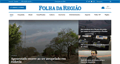 Desktop Screenshot of folhadaregiao.com.br